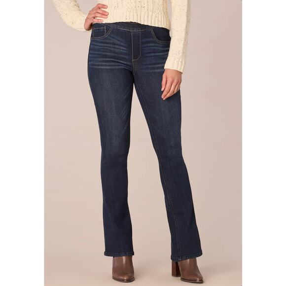 Democracy Denim - Democracy "Ab"solution Indigo High Rise Itty Bitty Boot Glider Jeans Size 16